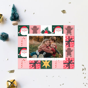 Xmas Joy Christmas Family Photo  Holiday Card