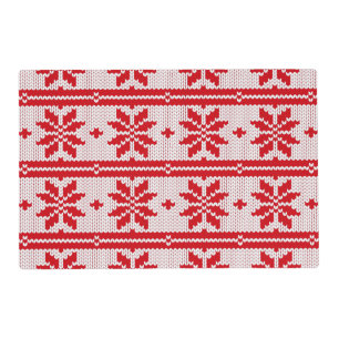 Xmas knitting seamless pattern 1 + your ideas placemat