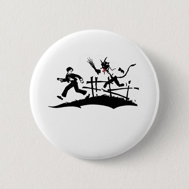 xmas krampus button (Front)