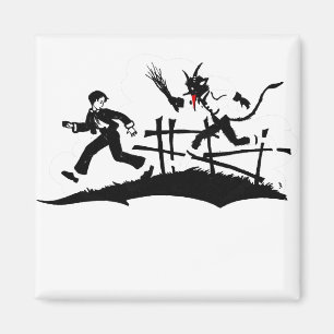 xmas krampus magnet