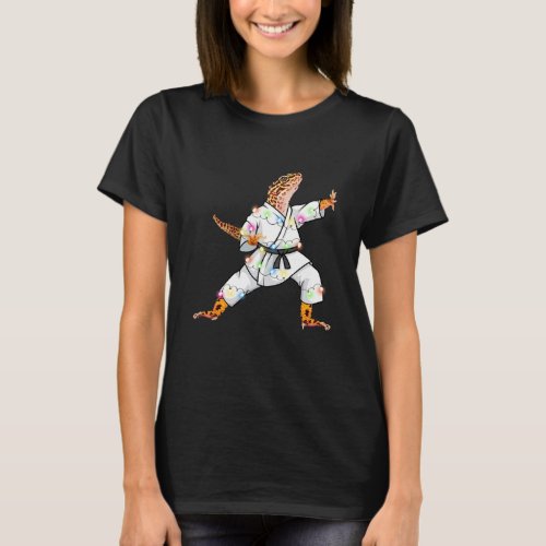 Xmas Leopard Gecko Christmas Lights T_Shirt