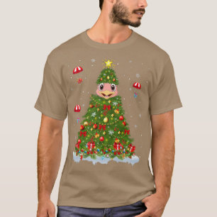 Xmas Light Matching Family Funny Ostrich Bird Chri T-Shirt