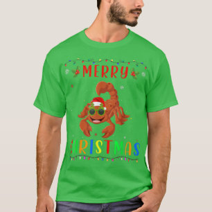 Xmas Light Scorpion Design Matching Christmas Paja T-Shirt