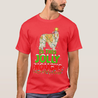 Xmas Lighting Is This Jolly Enough Borzoi Christma T-Shirt