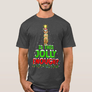 Xmas Lighting Is This Jolly Enough Meerkat Christm T-Shirt