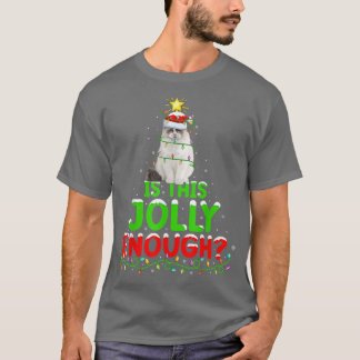 Xmas Lighting Is This Jolly Enough Ragdoll Christm T-Shirt