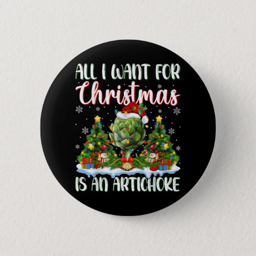 Xmas Lighting Santa All I Want For Christmas Is A  Button