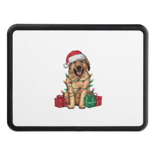 Xmas Lighting Santa Hat Anatolian Shepherd Dog Chr Hitch Cover