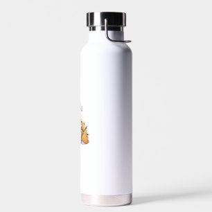 Xmas Lighting Santa Hat Shih Tzu Dog Christmas Water Bottle