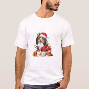 Xmas Lighting Santa Havanese Dog Christmas  T-Shirt