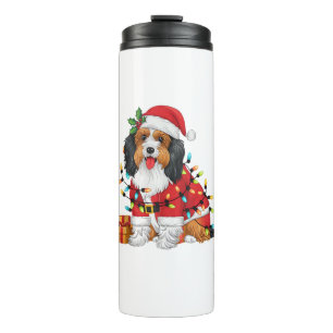 Xmas Lighting Santa Havanese Dog Christmas Thermal Tumbler