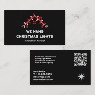 🎄 Xmas Lights Installation QR Business Card