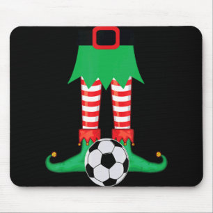 Xmas Matching Soccer Elf Pajama Christmas Team S Mouse Pad