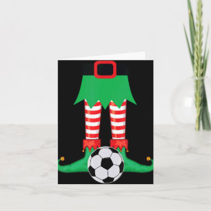 Xmas Matching Soccer Elf Pajama Christmas Team S T Card