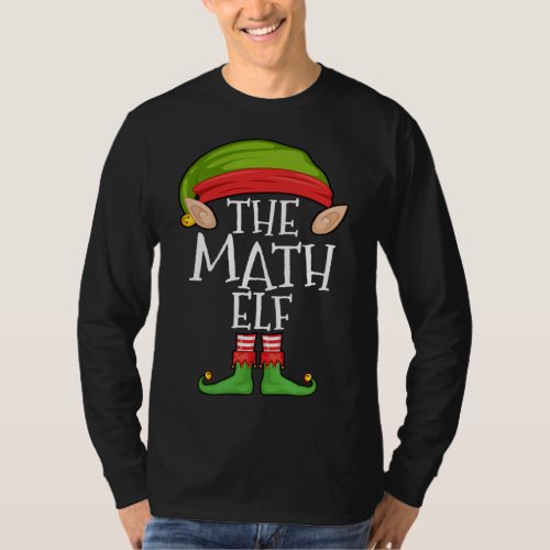 Xmas Math Elf Matching Kids Christmas Family Elf T_Shirt