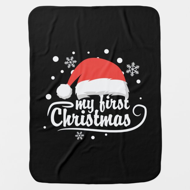 Xmas My First Christmas Baby Blanket (Front)
