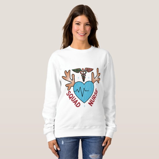 Xmas Nurse Squad Sweatshirt (Front Full)