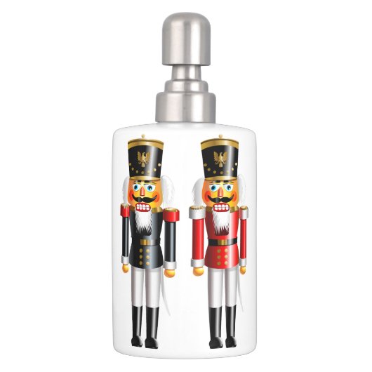 Xmas Nutcracker Soap Dispenser And Toothbrush Holder (Back)