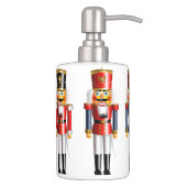 Xmas Nutcracker Soap Dispenser And Toothbrush Holder (Right)