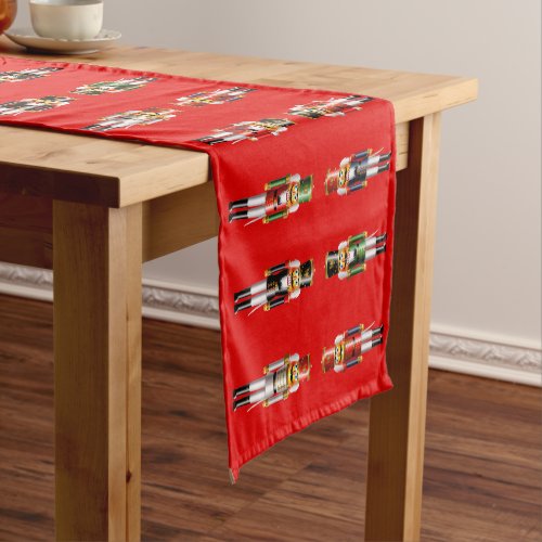 Xmas Nutcracker Soldiers Short Table Runner