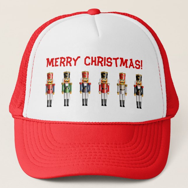 Xmas Nutcracker Soldiers Trucker Hat (Front)