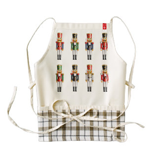 Xmas Nutcracker Soldiers Zazzle HEART Apron