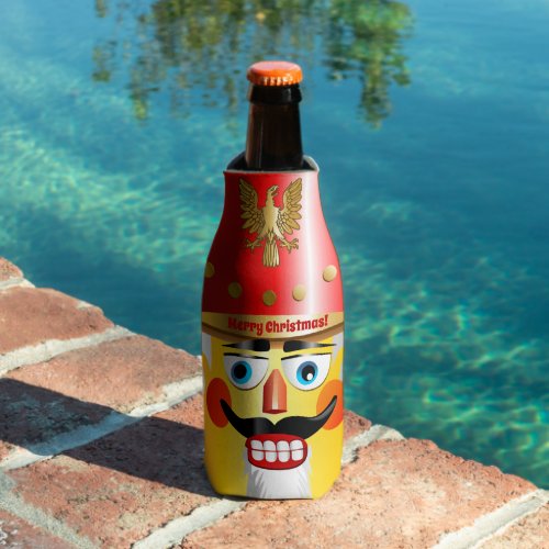 Xmas Nutcracker Toy Soldier Bottle Cooler