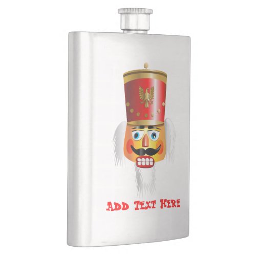 Xmas Nutcracker Toy Soldier Hip Flask