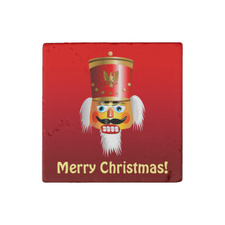 Xmas Nutcracker Toy Soldier Stone Magnet