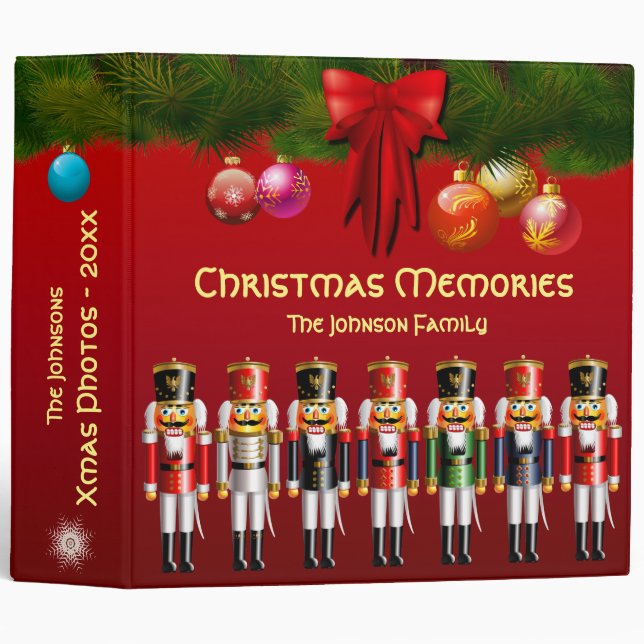 Xmas Nutcracker Toy Soldiers Binder (Front/Spine)