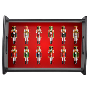 Xmas Nutcracker Toy Soldiers Cartoon Serving Tray