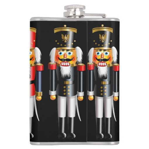 Xmas Nutcracker Toy Soldiers Flask | Zazzle