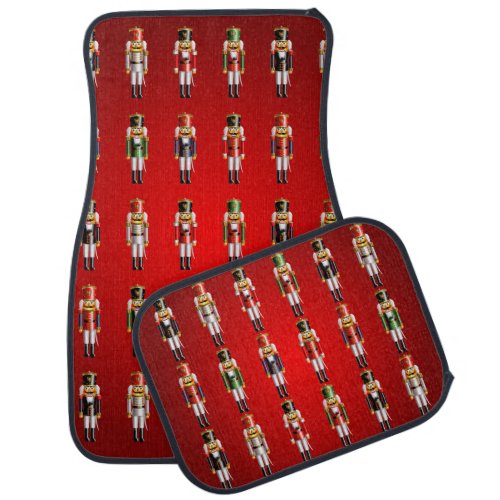 Xmas Nutcracker Toy Soldiers in Uniforms Car Mat