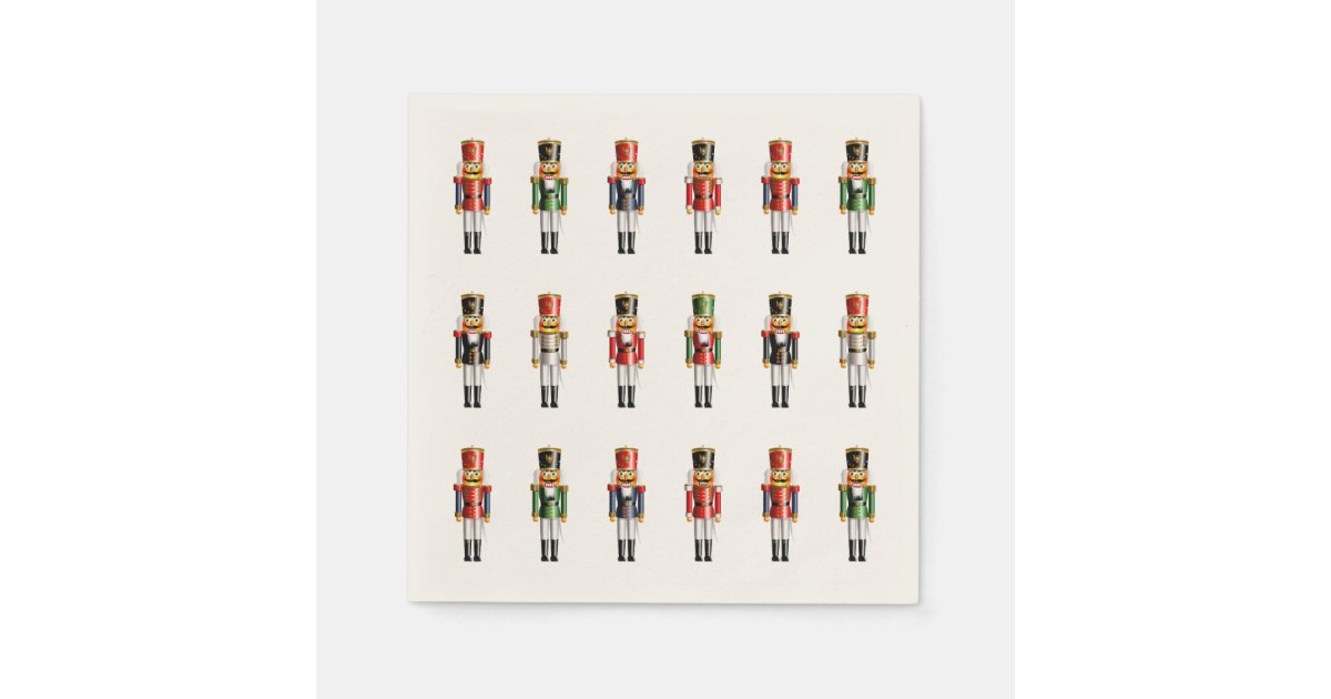 Christmas Soldiers Cloth Napkin Set of 4