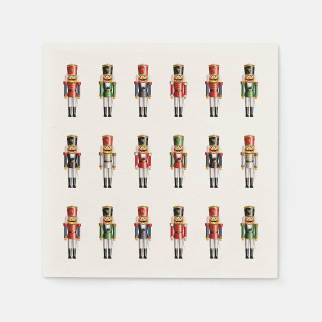 Xmas Nutcracker Toy Soldiers Napkins (Front)