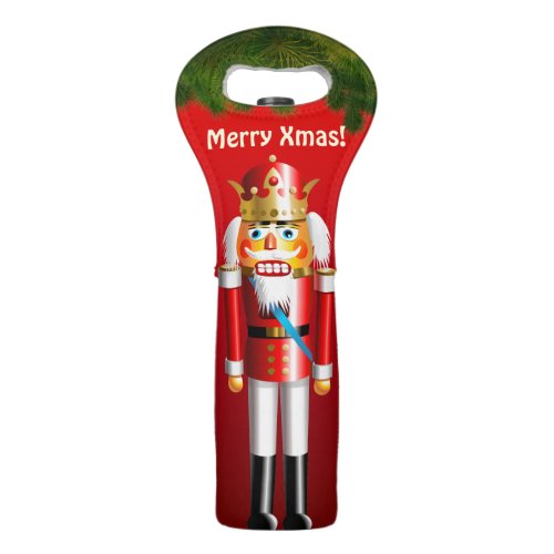 Xmas Nutcracker Toys Wine Bag