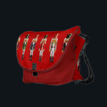 Xmas Nutcrackers Courier Bag<br><div class="desc">This festive courier bag featuring a small army of funny nutcracker toy soldiers in colorful uniforms makes the ideal travel companion during the holiday season, but also a perfect Christmas present for a special someone!</div>