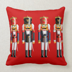 Xmas Nutcrackers Throw Pillow