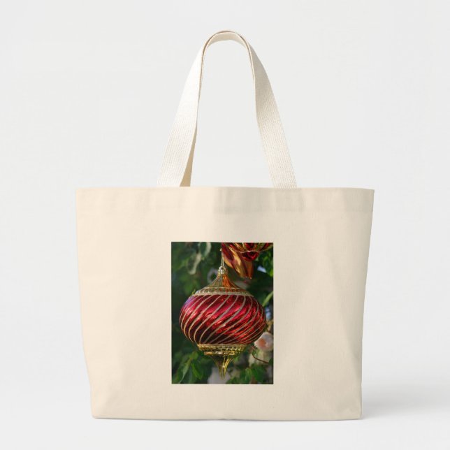 Xmas Ornament Large Tote Bag (Front)