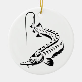 >XMAS ORNAMENT -STURGEON FISH -AMU DARYA TRIBAL