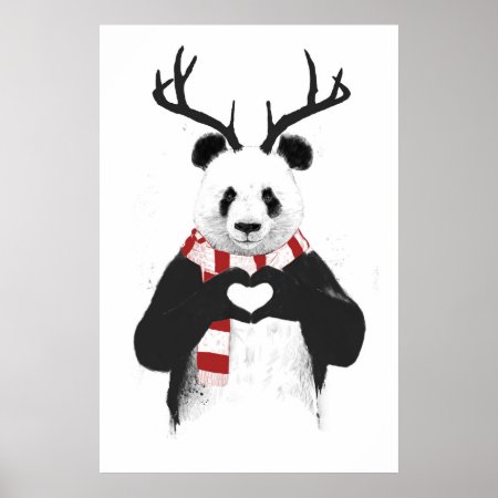 Xmas Panda Poster