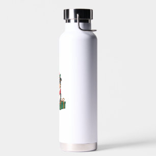 Xmas Party Decoration Australian Shepherd Dog Chri Water Bottle