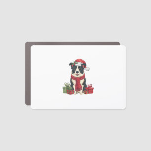 Xmas Party Decoration Santa Border Collie Dog Chri Car Magnet