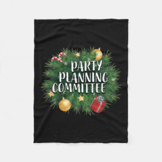 Xmas Party Planning Tees & Aparel _ Red Party Fleece Blanket