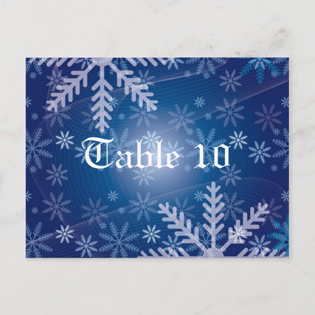 Xmas party table number (Front)