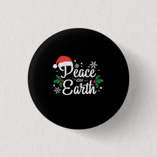 Xmas Peace On Earth Button
