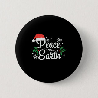 Xmas Peace On Earth Button