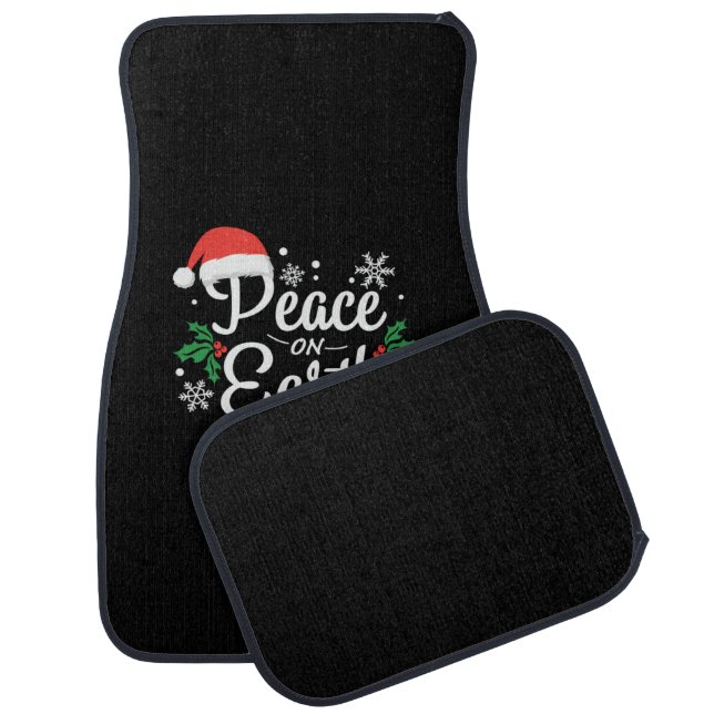 Xmas Peace On Earth Car Floor Mat (Set)