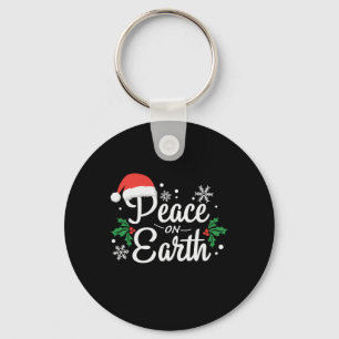 Xmas Peace On Earth Keychain
