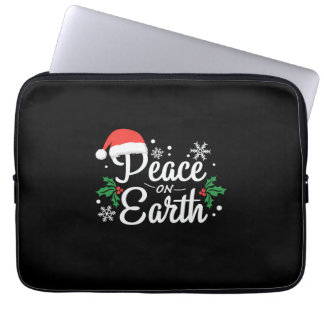 Xmas Peace On Earth Laptop Sleeve